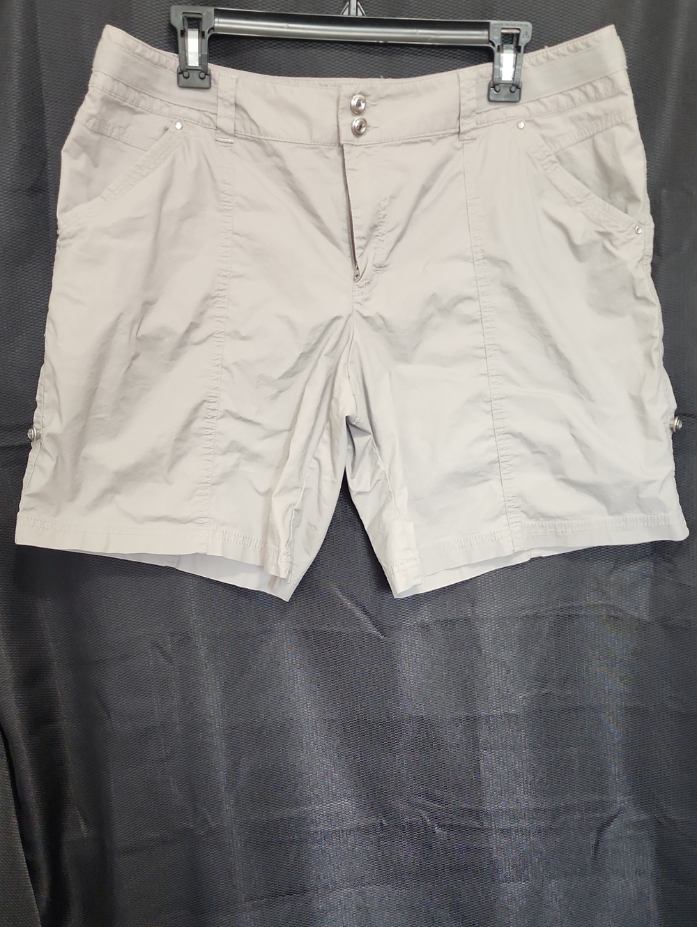 Light Gray Women's Casual Cargo Shorts